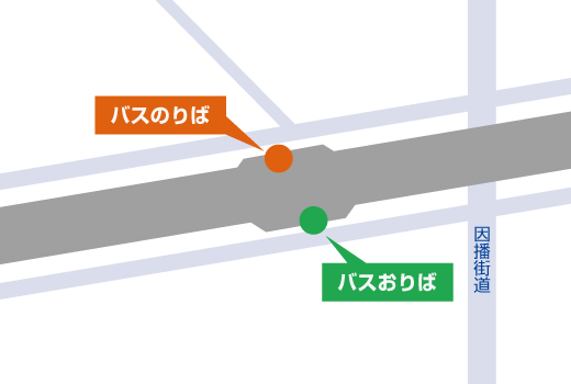 作東（さくとう）：バス停マップ